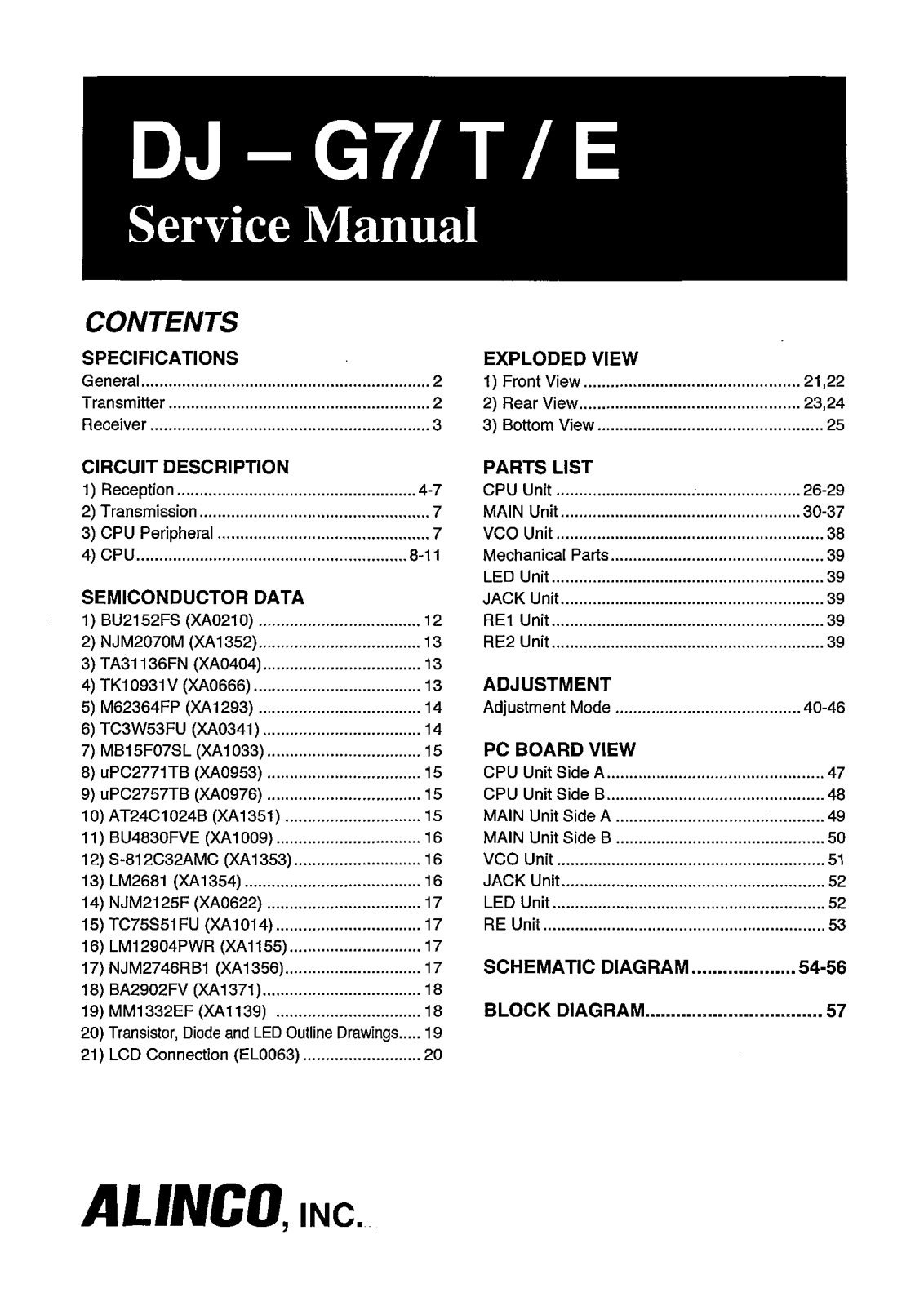 Alinco DJ-G7SM User Manual