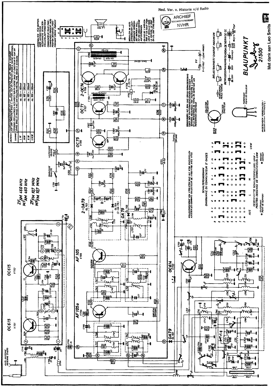 Blaupunkt Derby-21500 Schematic