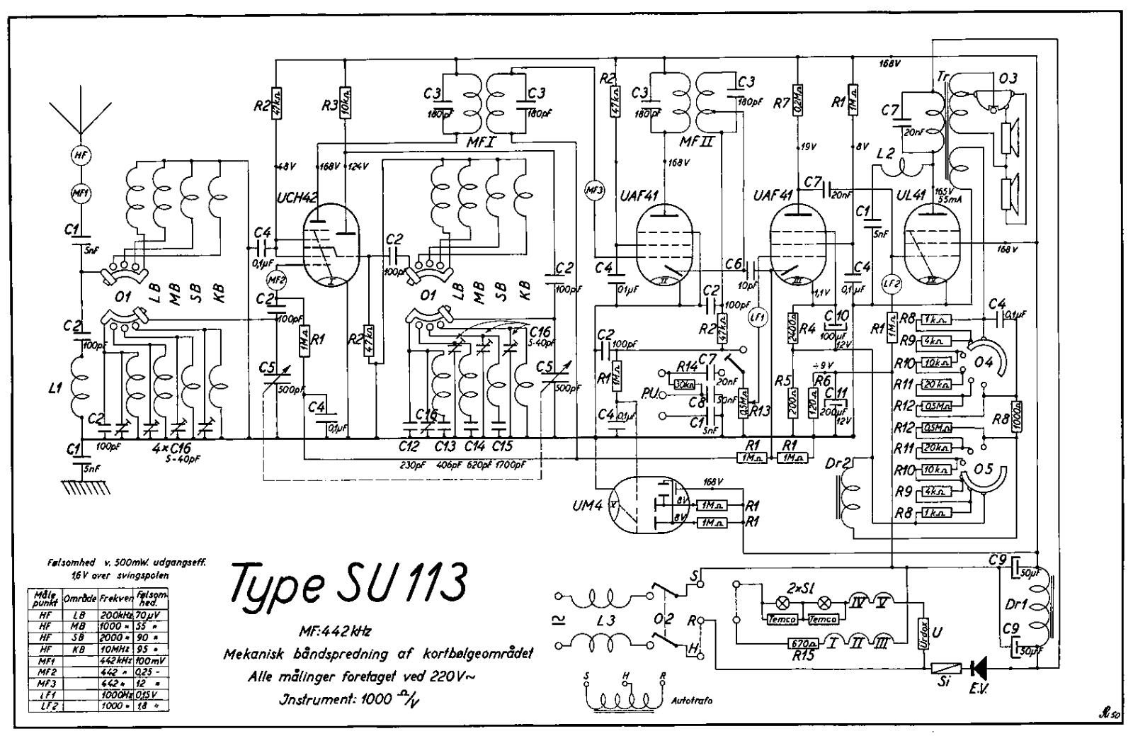 Arako Super SU113 Schematic