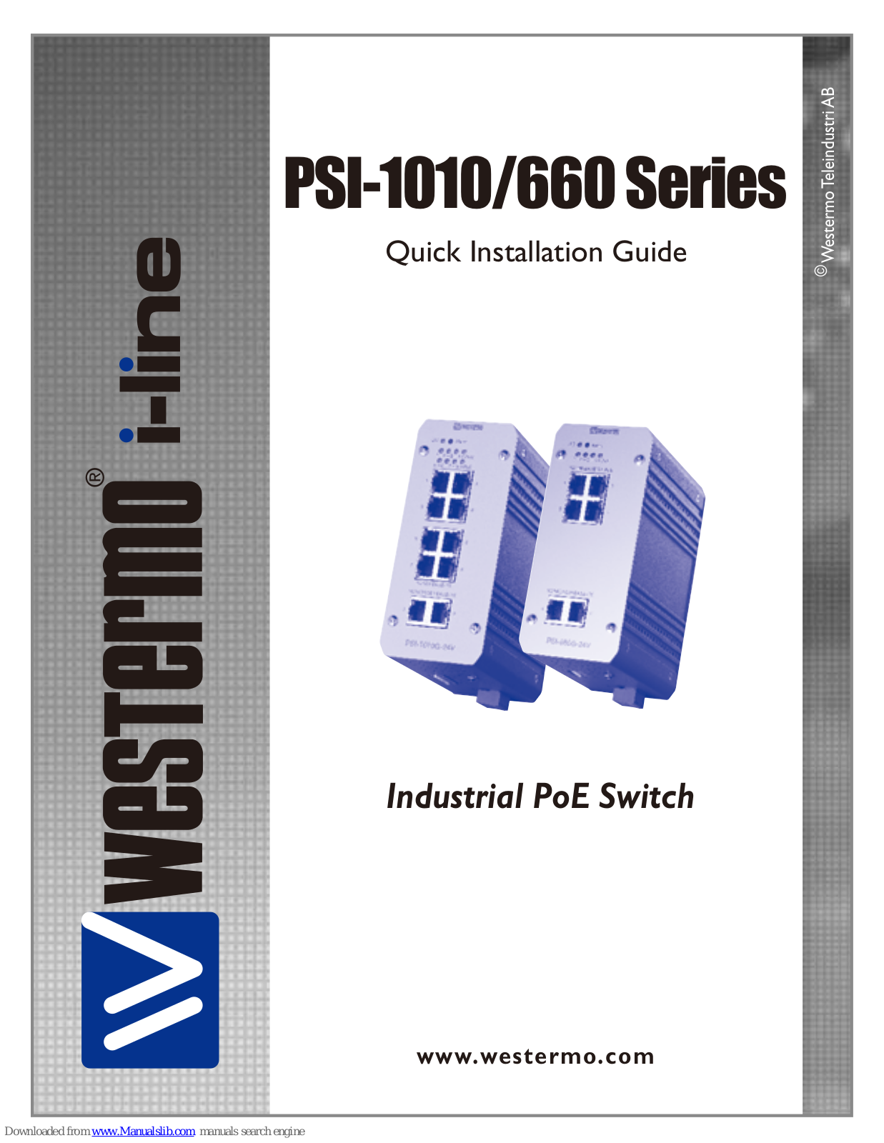 Westermo PSI-1010G-24V, PSI-1010G-48V, PSI-1010G-F2G-48V, PSI-660G-24V Quick Installation Manual