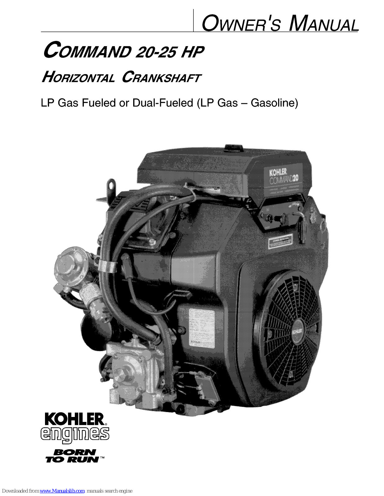 Kohler COMMAND 20 HP, COMMAND 25 HP Owner's Manual - ManualMachine.com