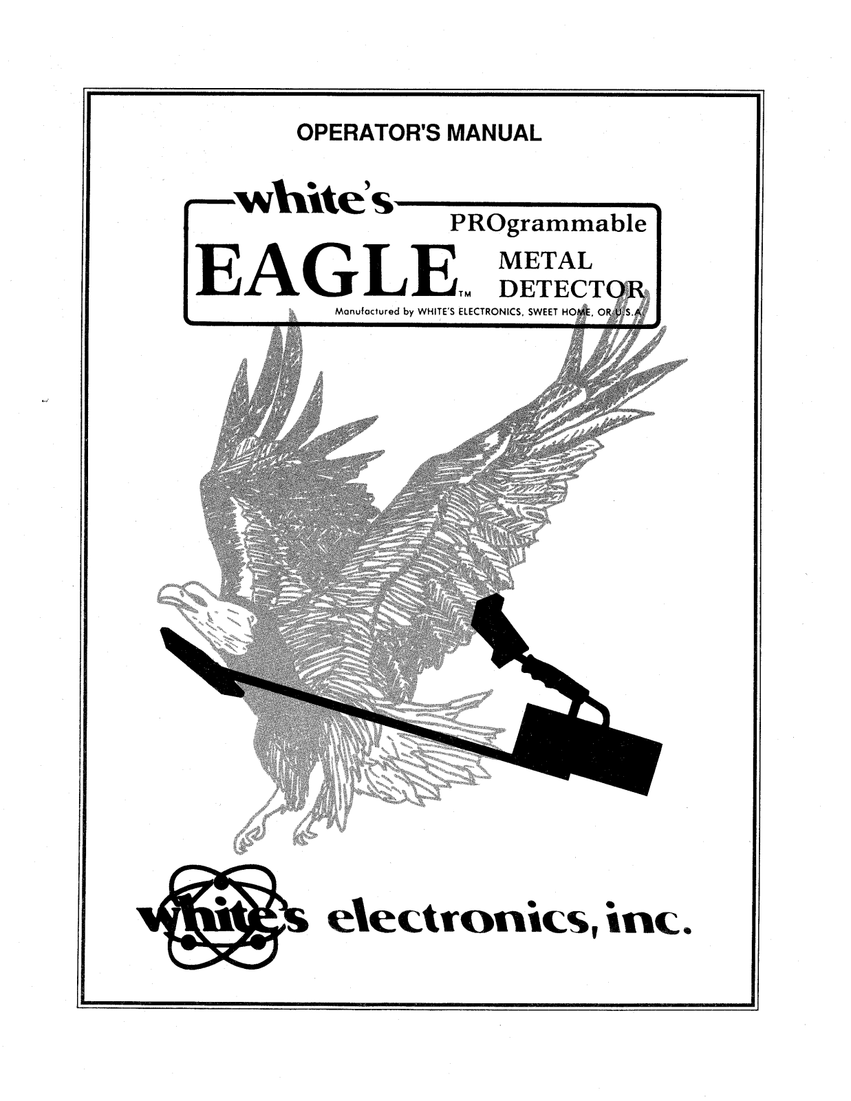 Whites Electronics EAGLE 1 User Manual