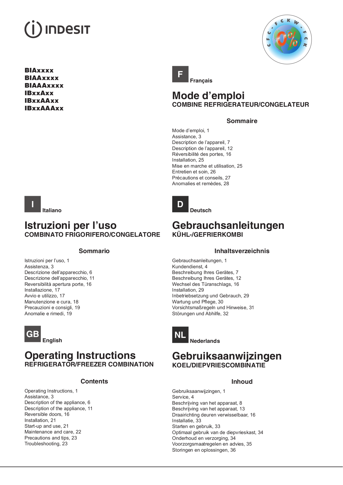 Indesit BIAA-33-F-X-H User Manual