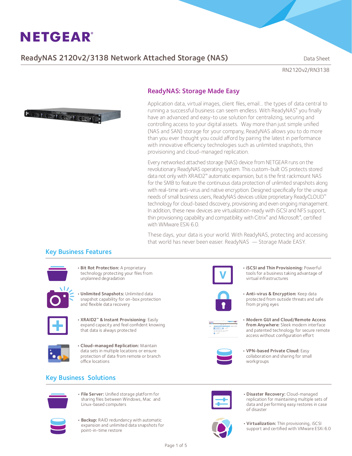 Netgear RN21242D-200NES Product Data Sheet