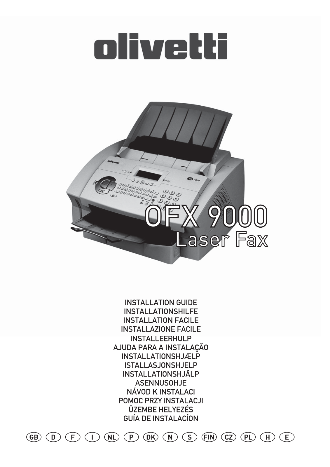 Olivetti OFX 9000 INSTALLATION Manual