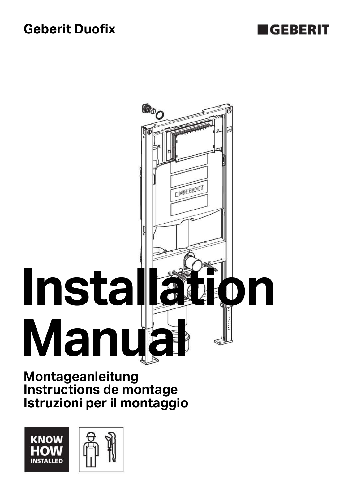 GEBERIT DUOFIX UP 320 111.300.00.5 User Manual