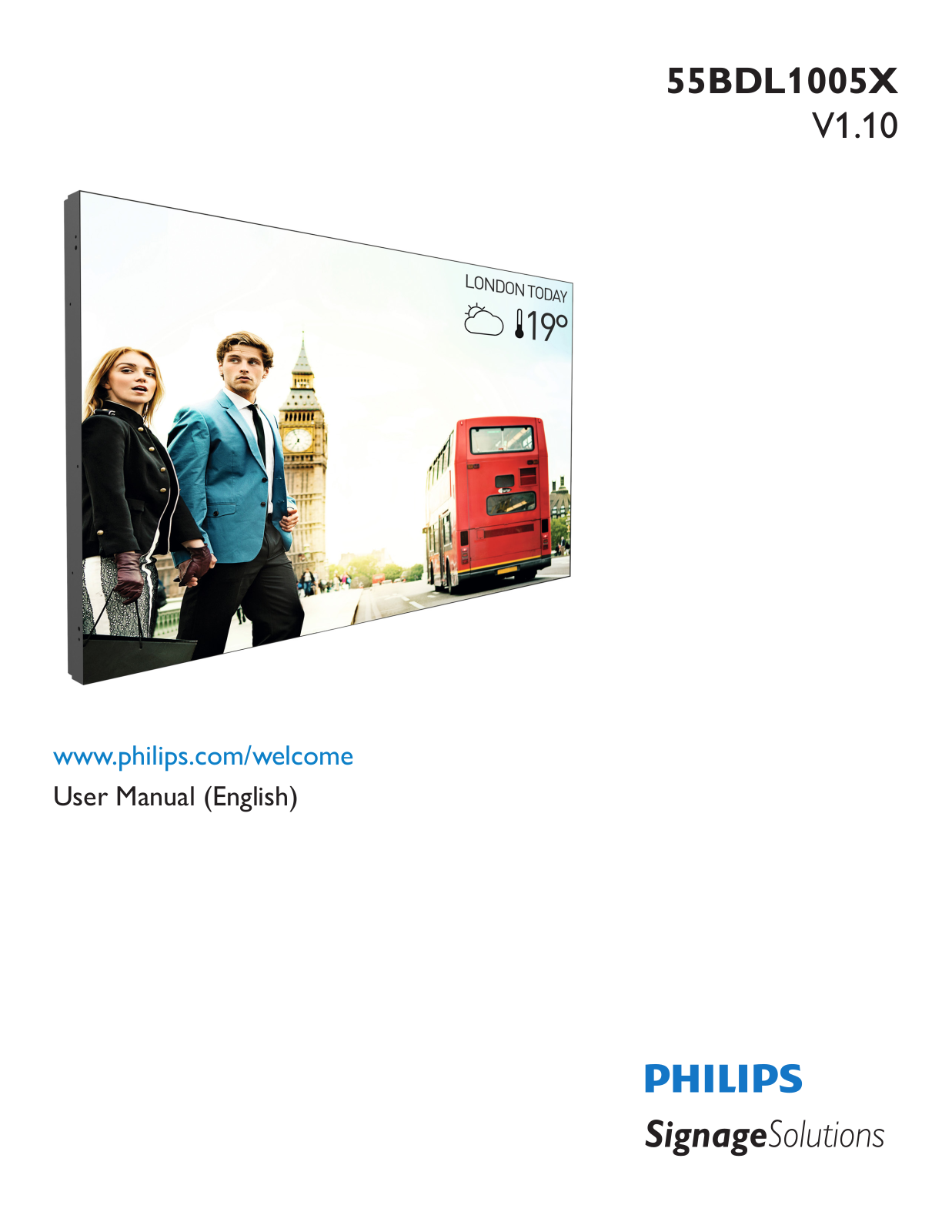 Philips 55BDL1005X User Guide