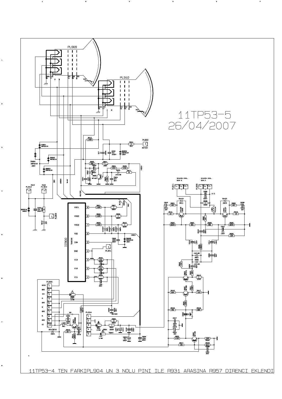 Vestel 11TP53-5 schematic