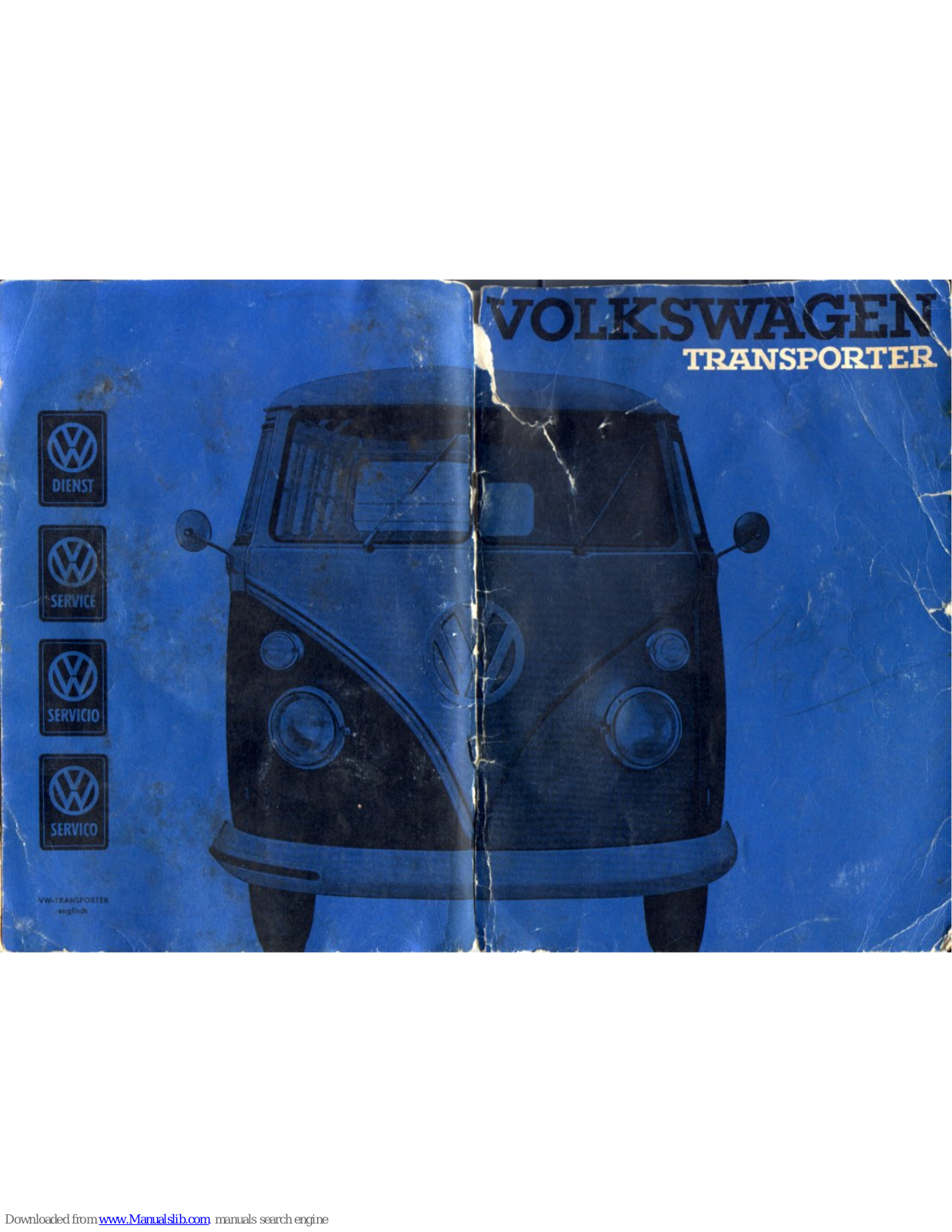 Volkswagen T1 other 1964 User Manual