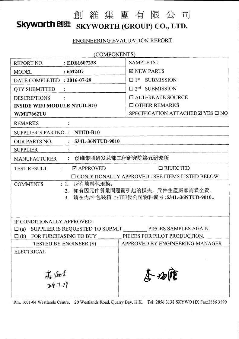 Skyworth NTUD-B10 User Manual