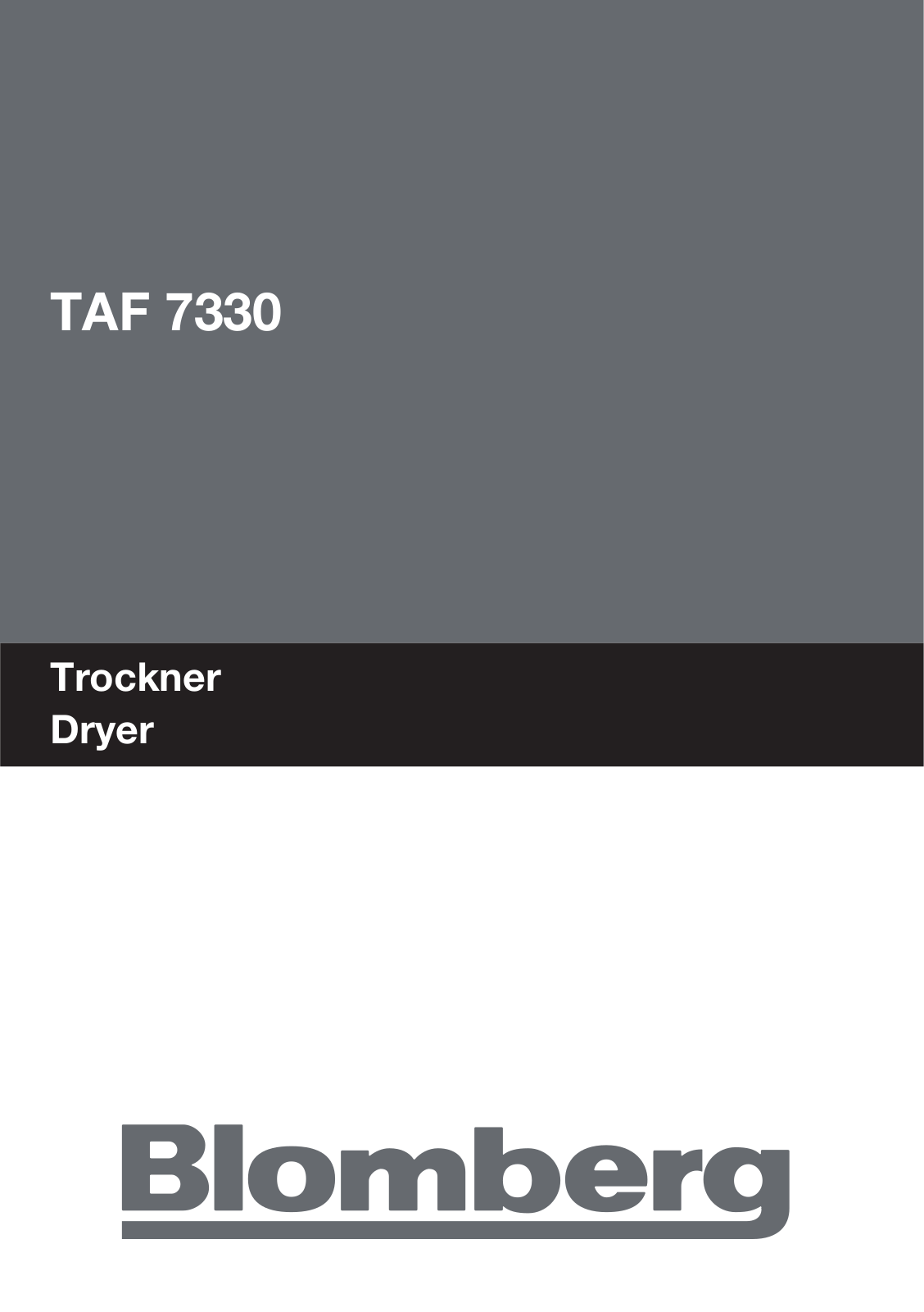 Blomberg TAF 7330 User Manual