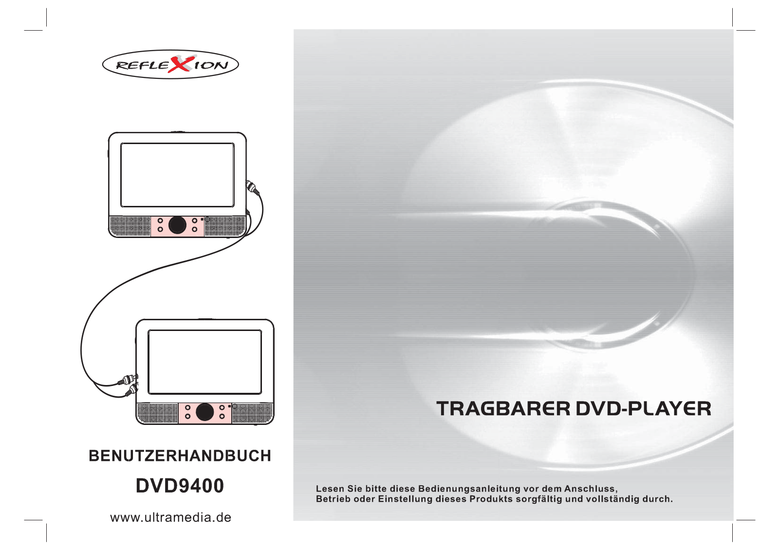 Reflexion DVD9400 User guide