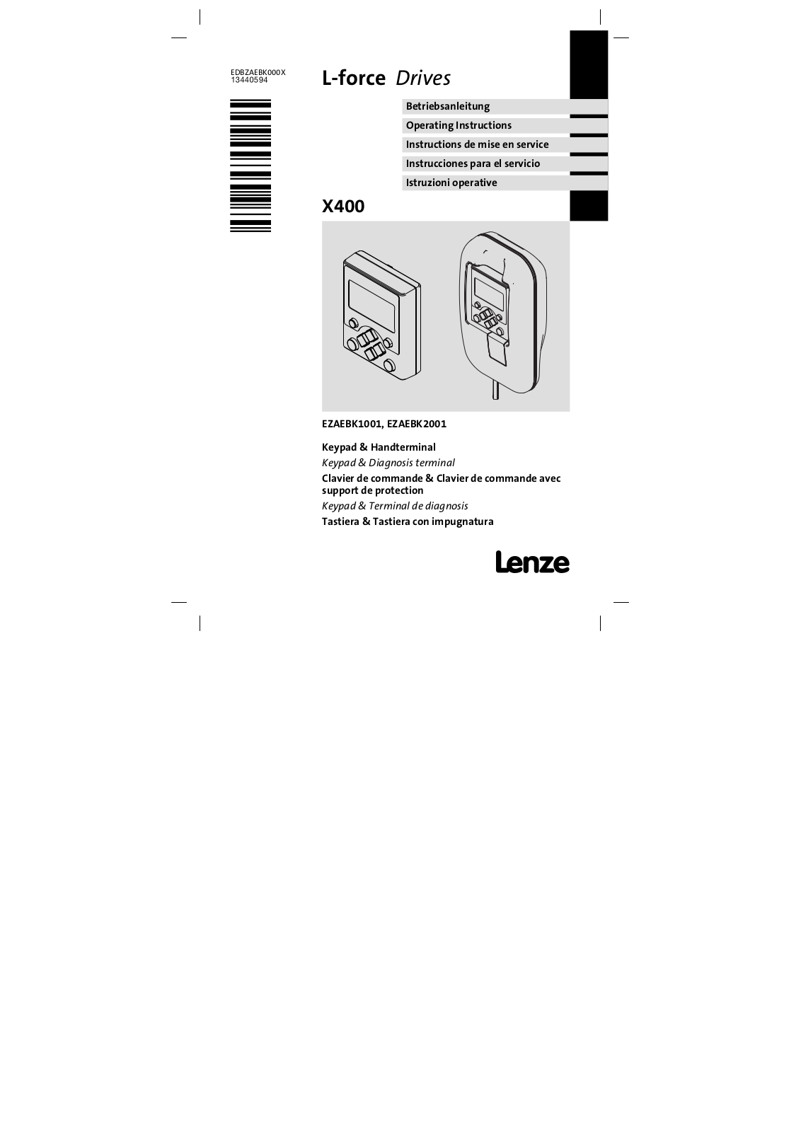 Lenze EZAEBK2001 User Manual