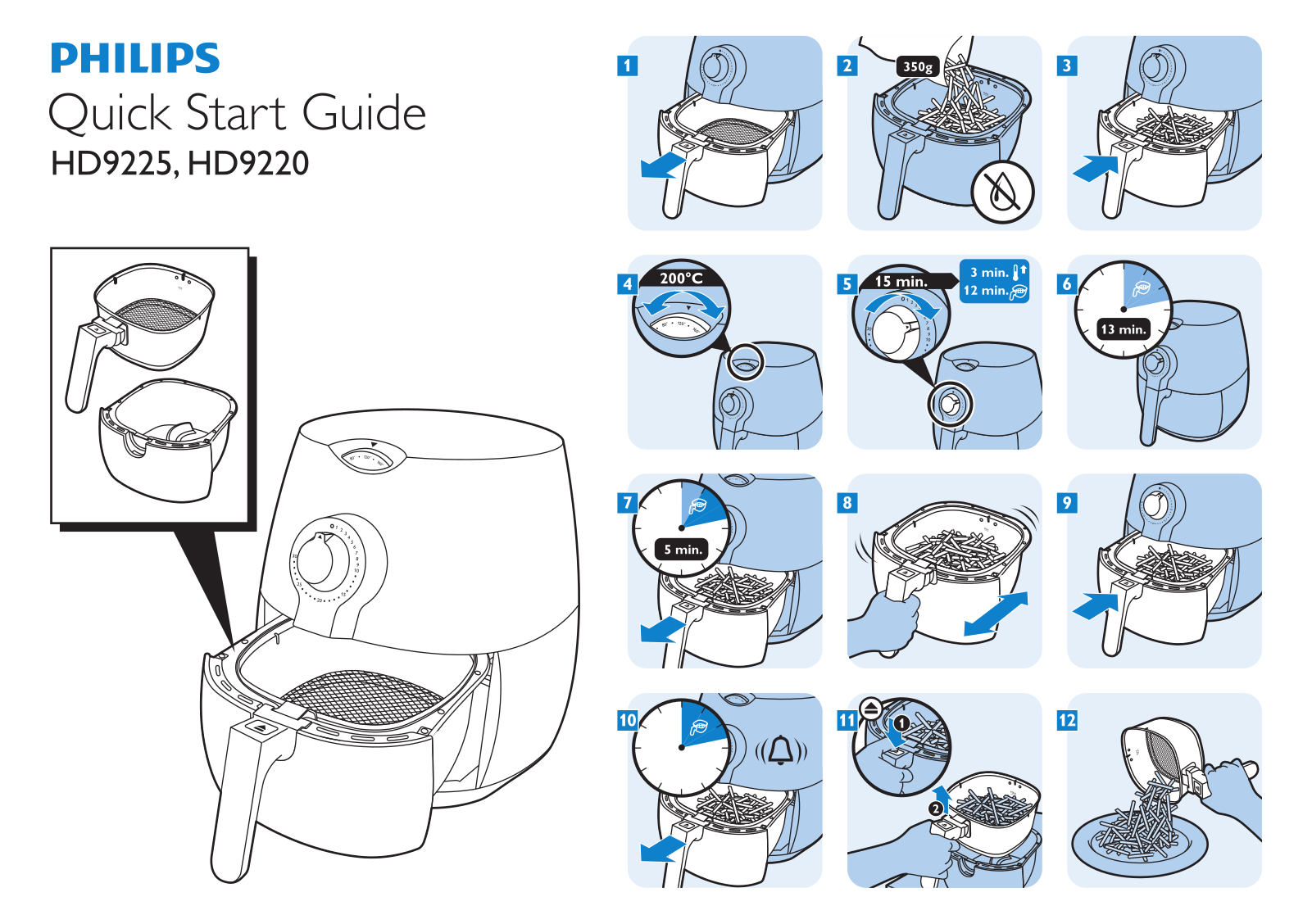 Philips HD-9220, HD-9225 QUICK START GUIDE