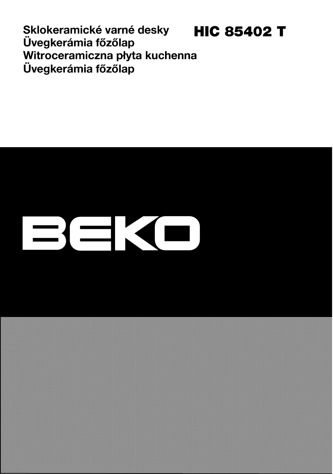 Beko HIC85402T User manual