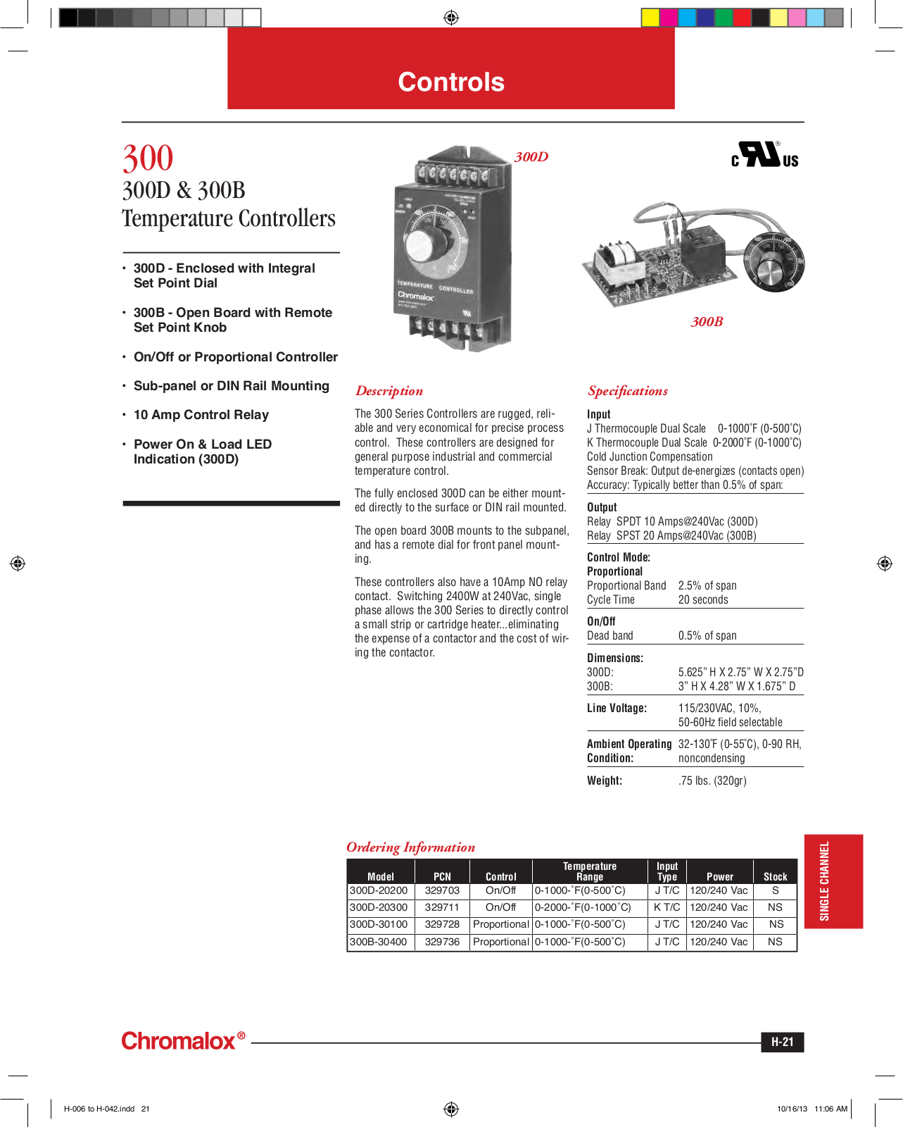 Chromalox 300 Catalog Page