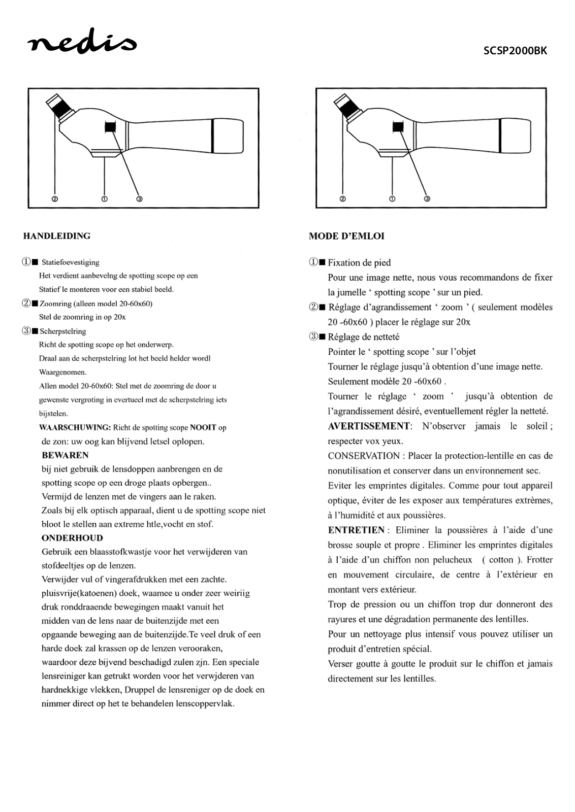 Nedis SCSP2000BK User guide - ManualMachine.com