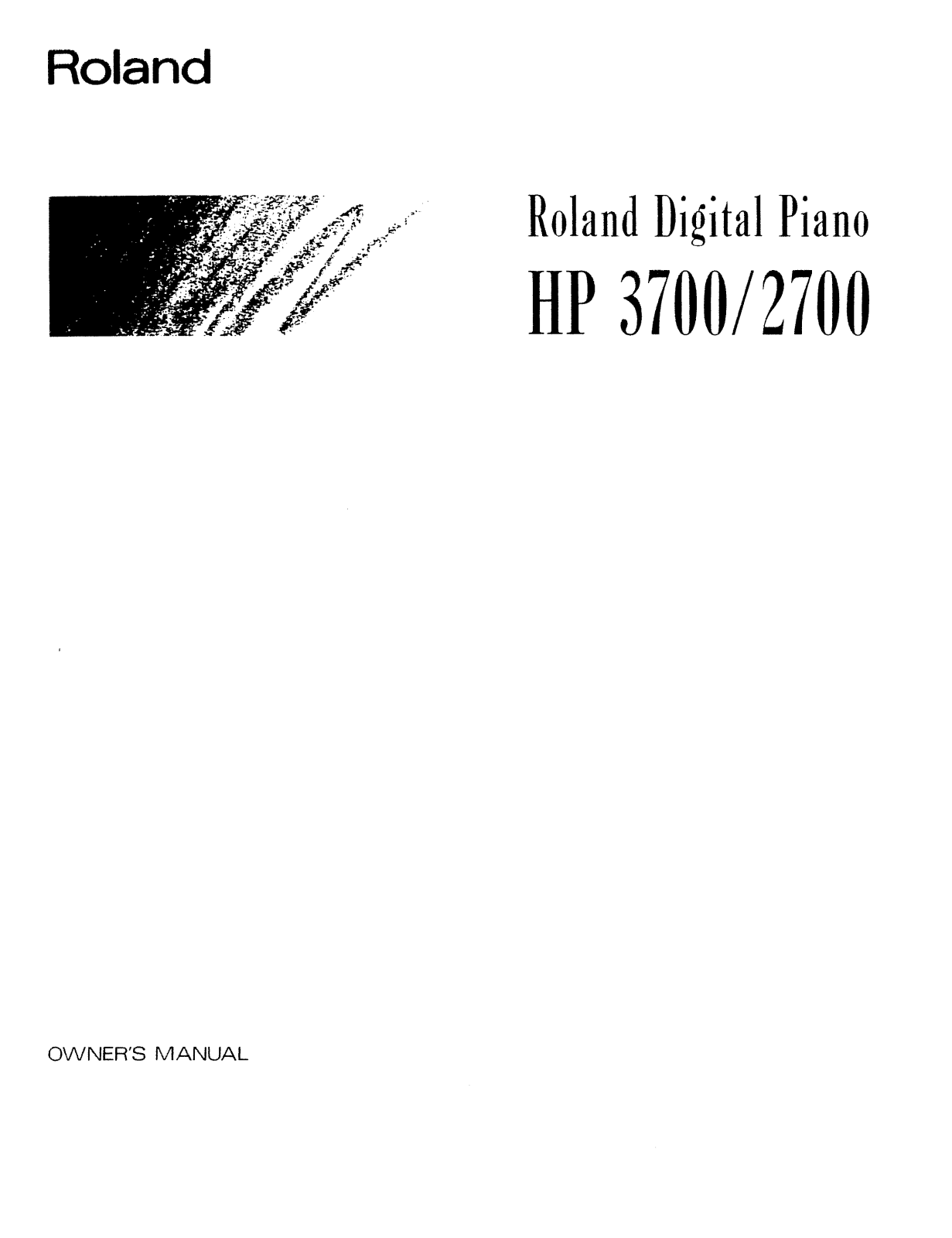 Roland HP 2700, HP 3700 Service Manual