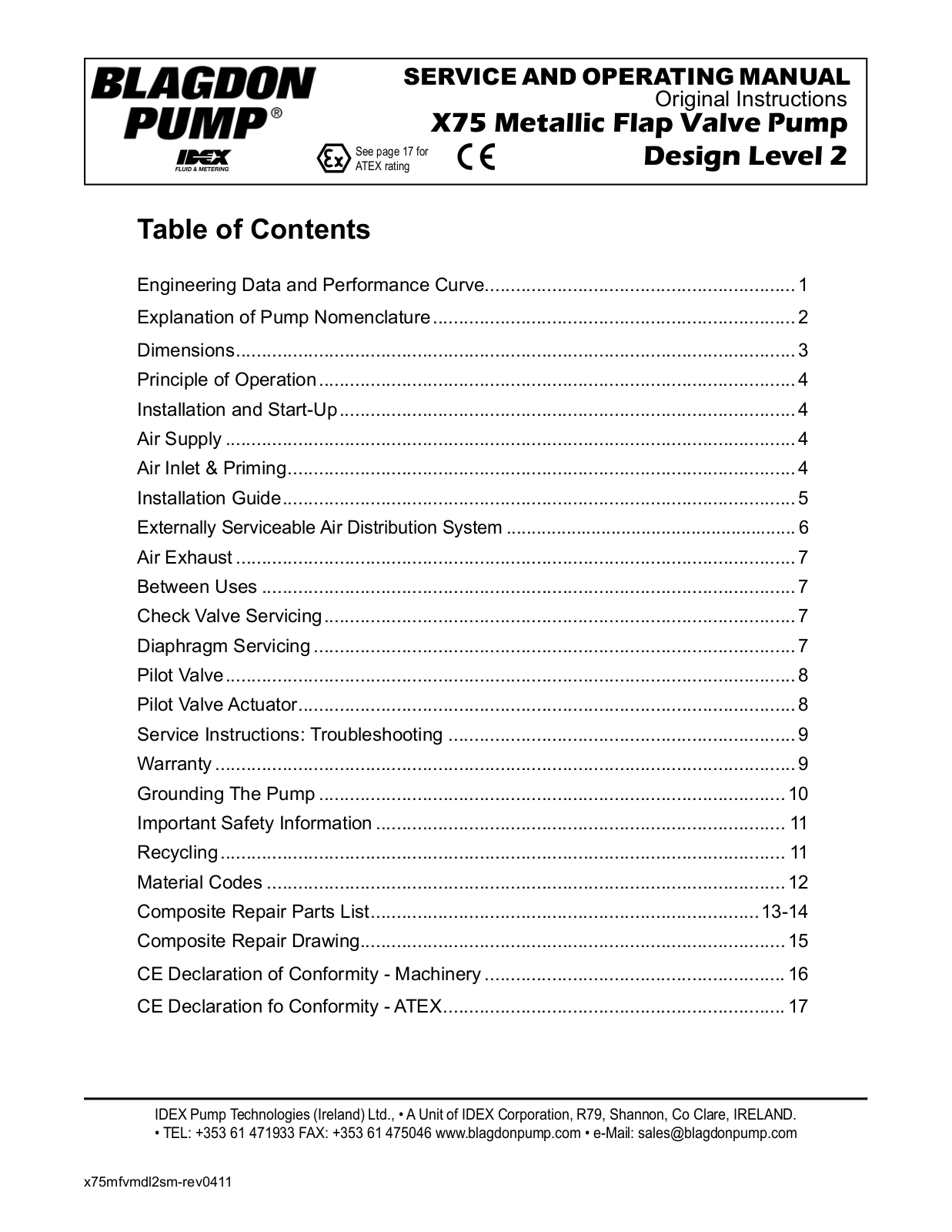 Blagdon Pump X75 User Manual