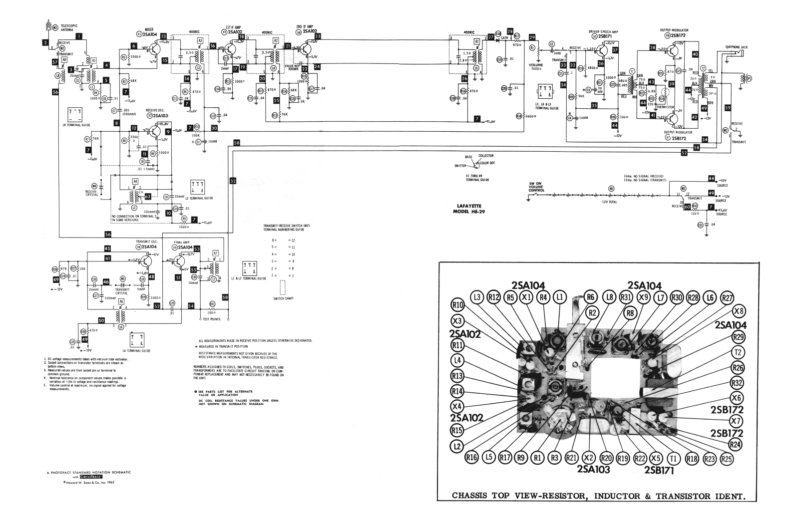 Lafayette HE-29 Schematic