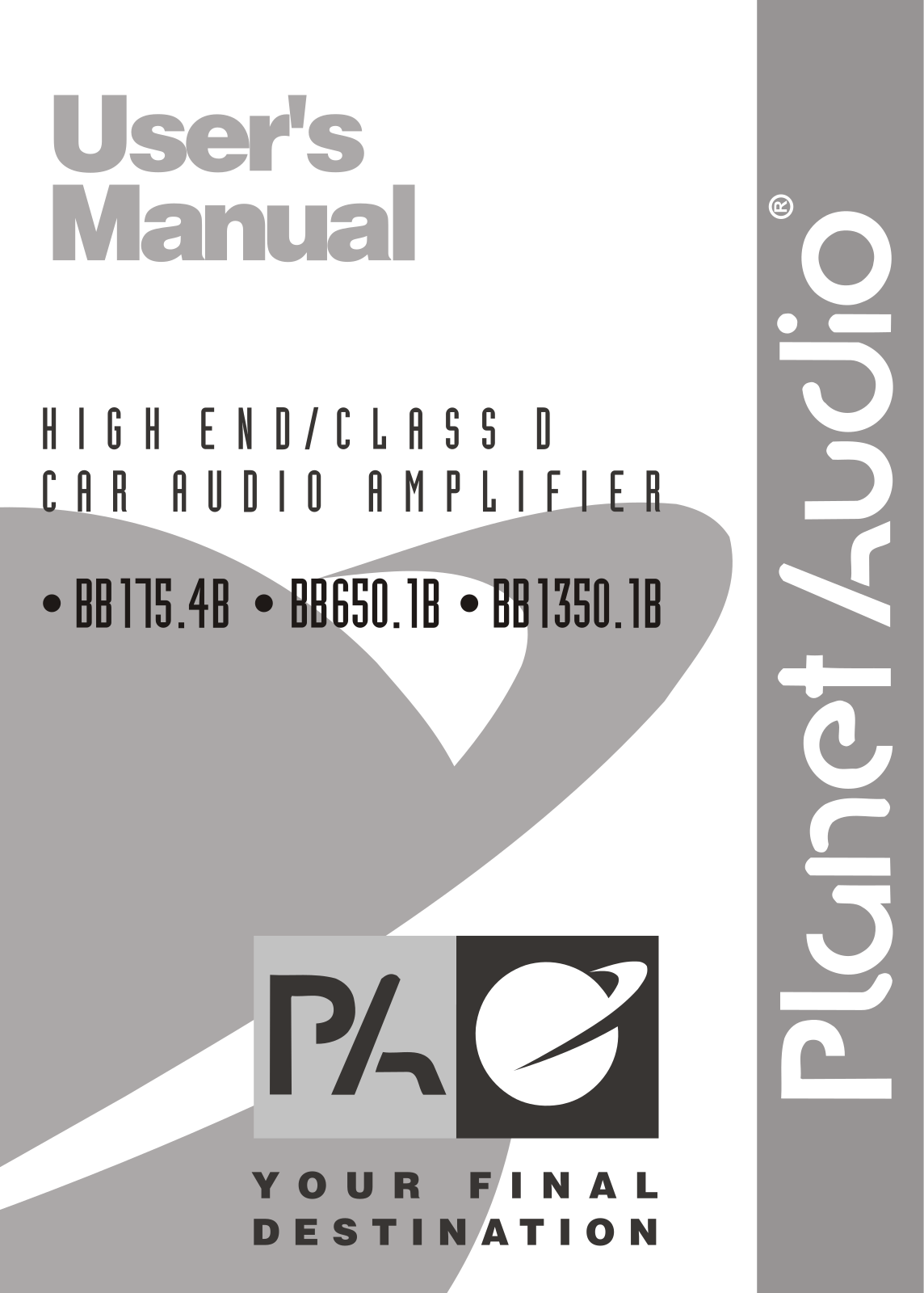 Planet Audio BB650.1B Users Manual