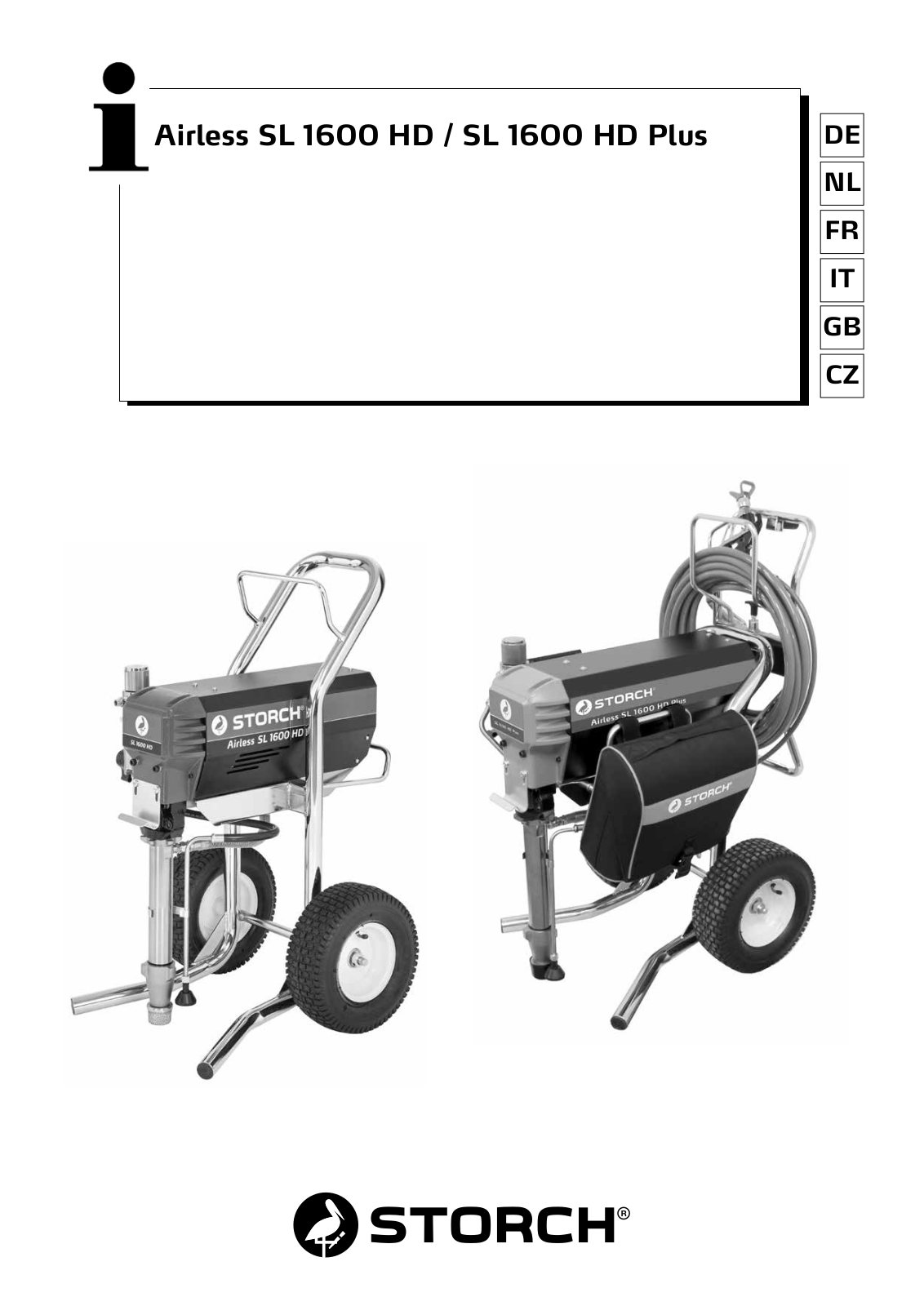 Storch Airless SL 1600 HD, SL 1600 HD Plus User Manual