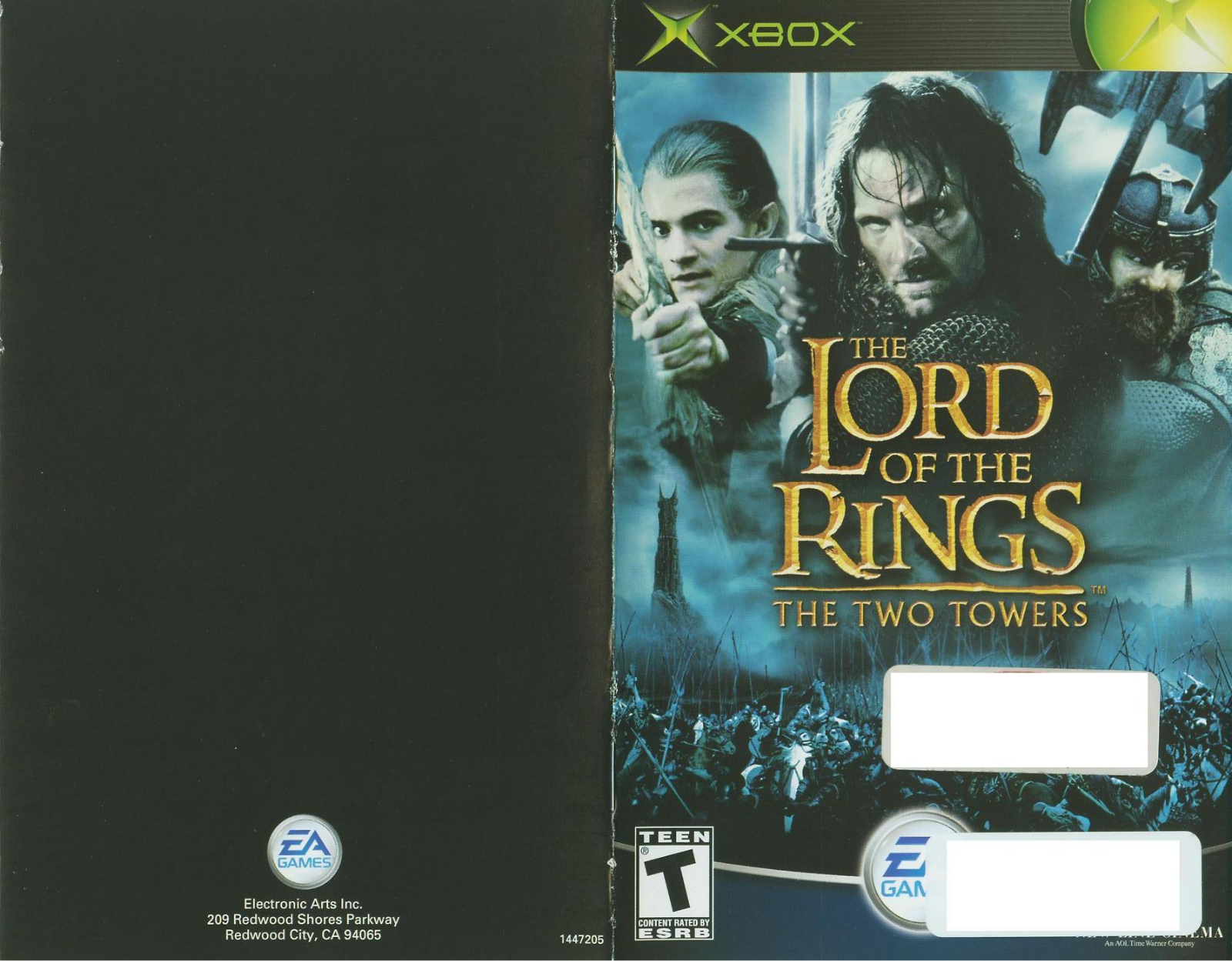 Games Microsoft XBOX THE LORD OF THE RINGS-THE TWO TOWERS User Manual