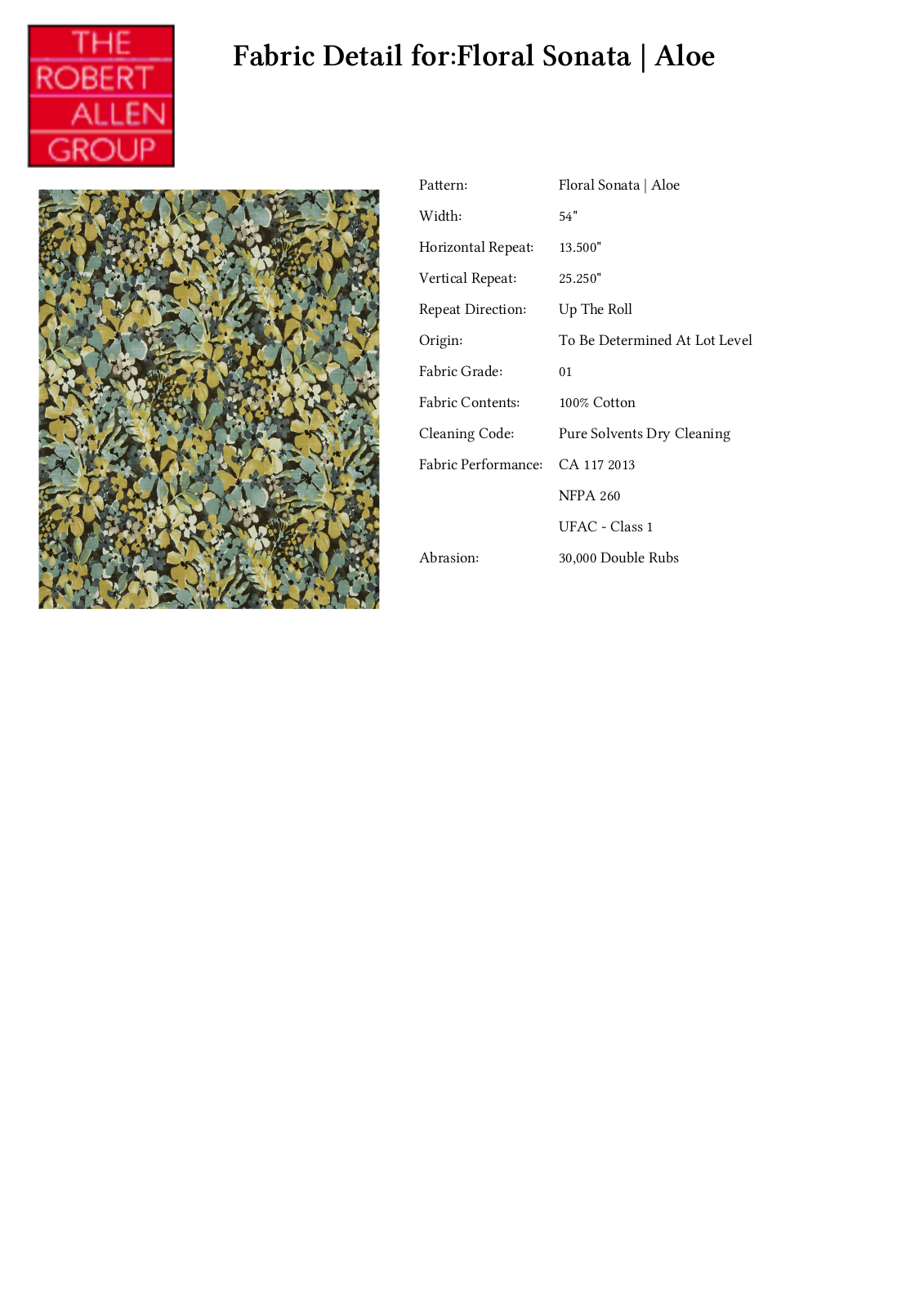 Robert Allen RALF2020 Specifications - ManualMachine.com