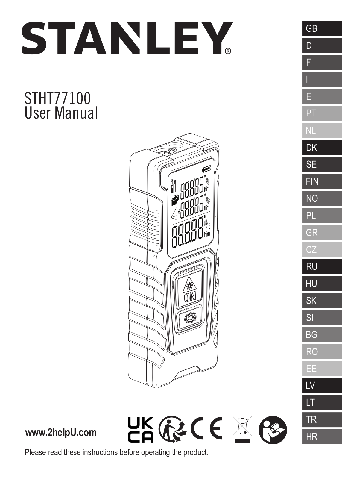 STANLEY STHT77100 User guide - ManualMachine.com