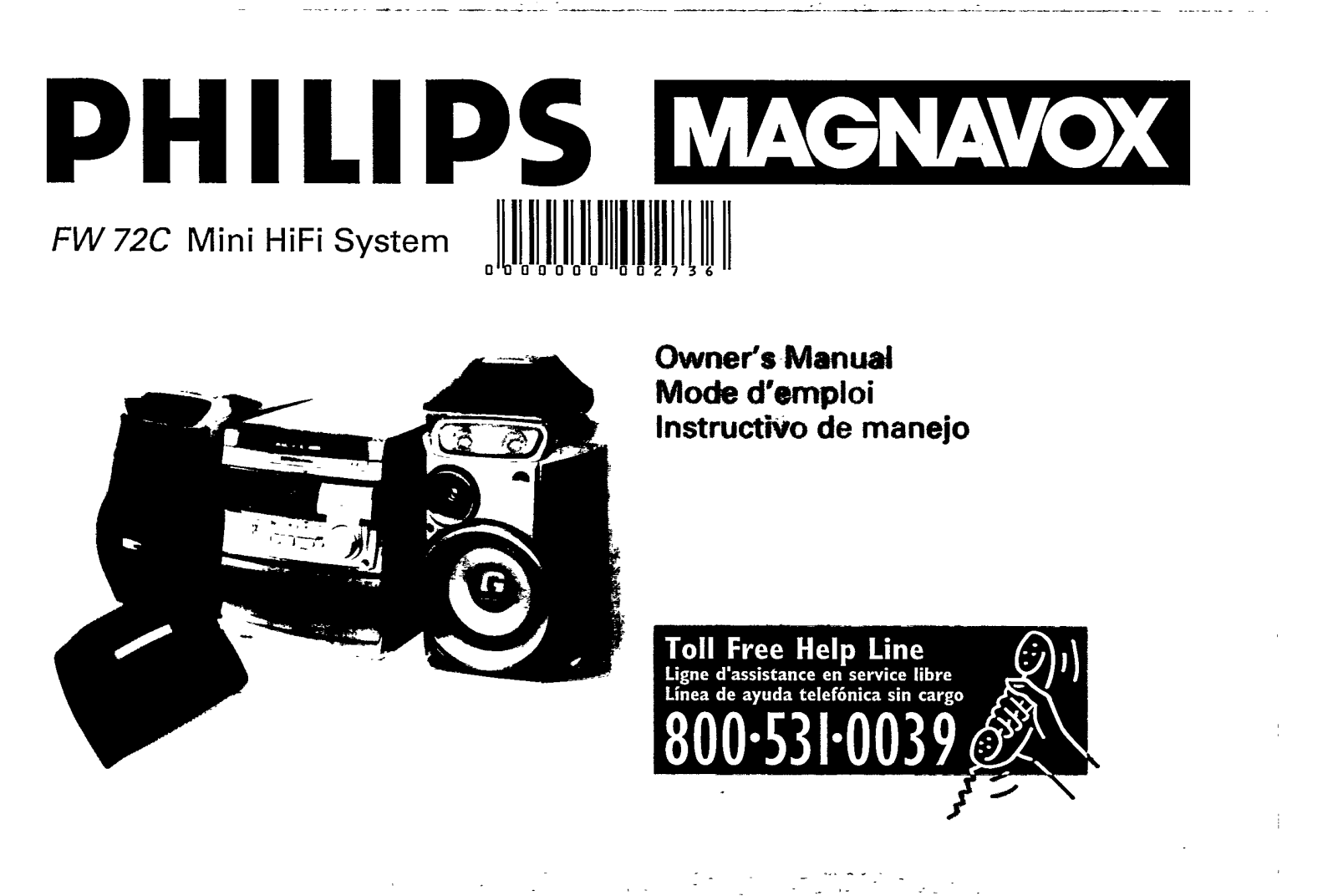 Philips FW72C/37 User Manual