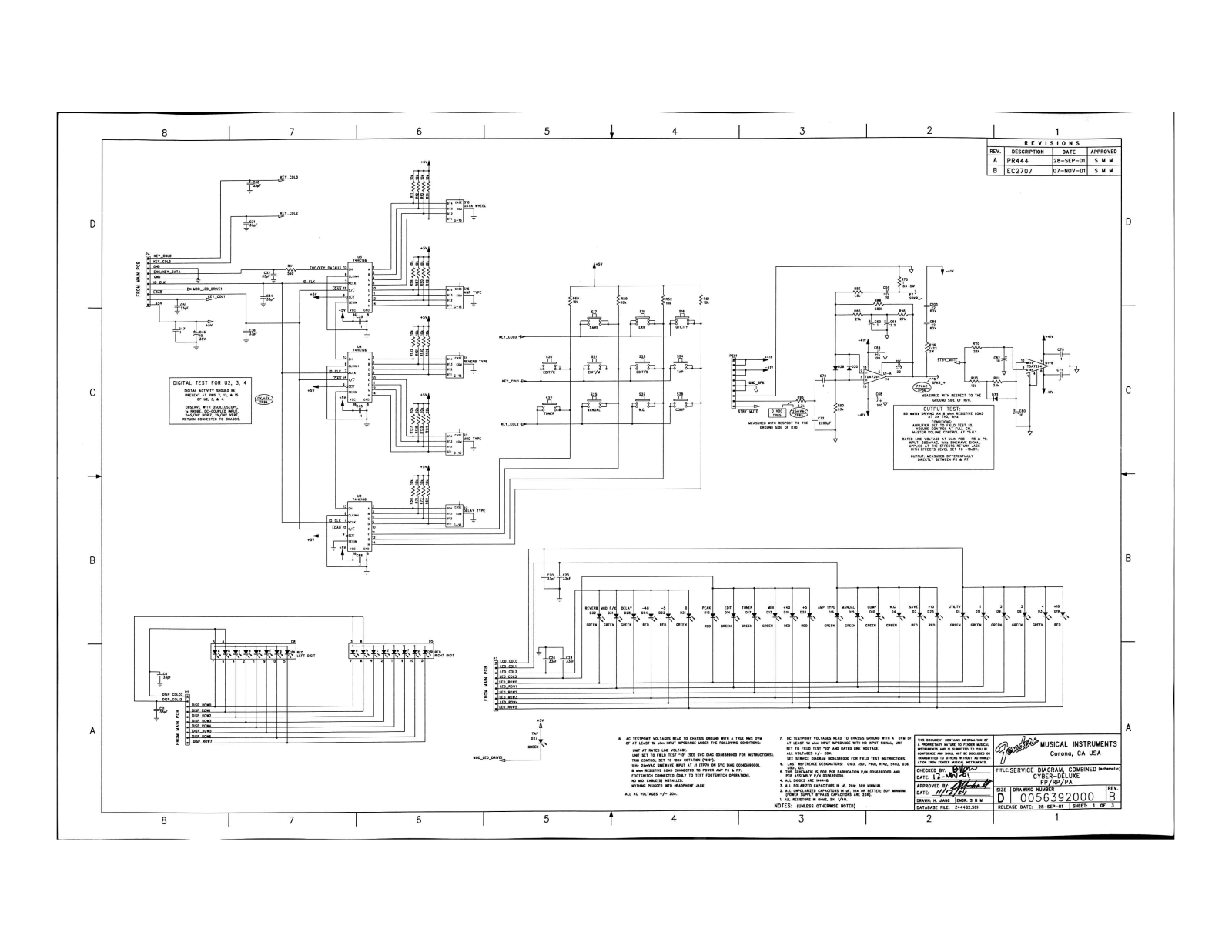 Fender Cyber-Deluxe Schematic