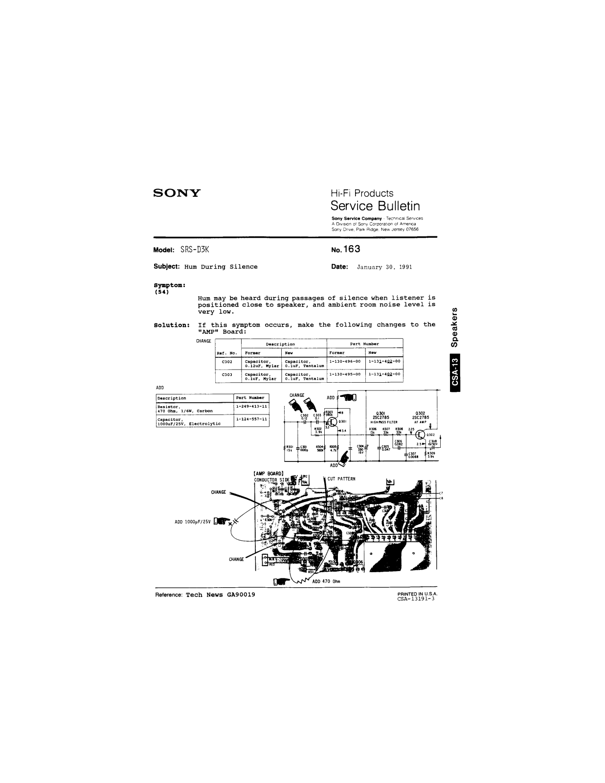 Sony SRS-D3K Service Manual