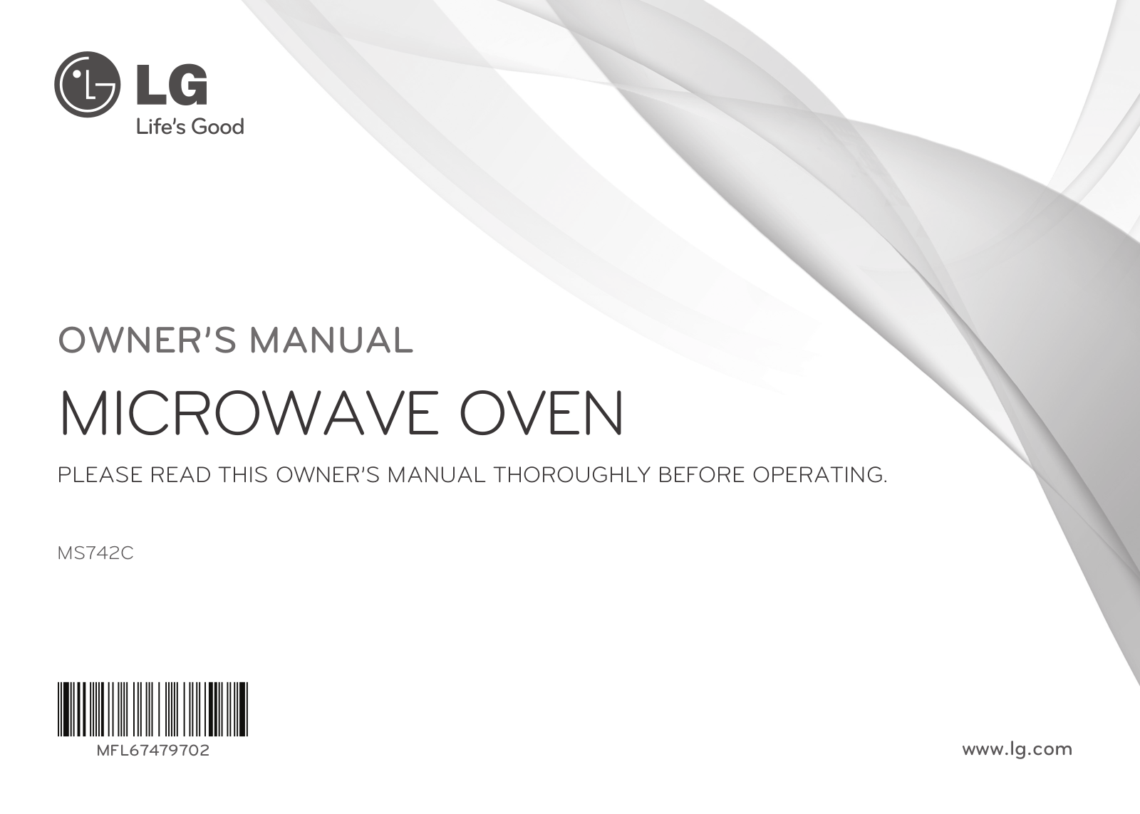 LG MS742C Owner’s Manual