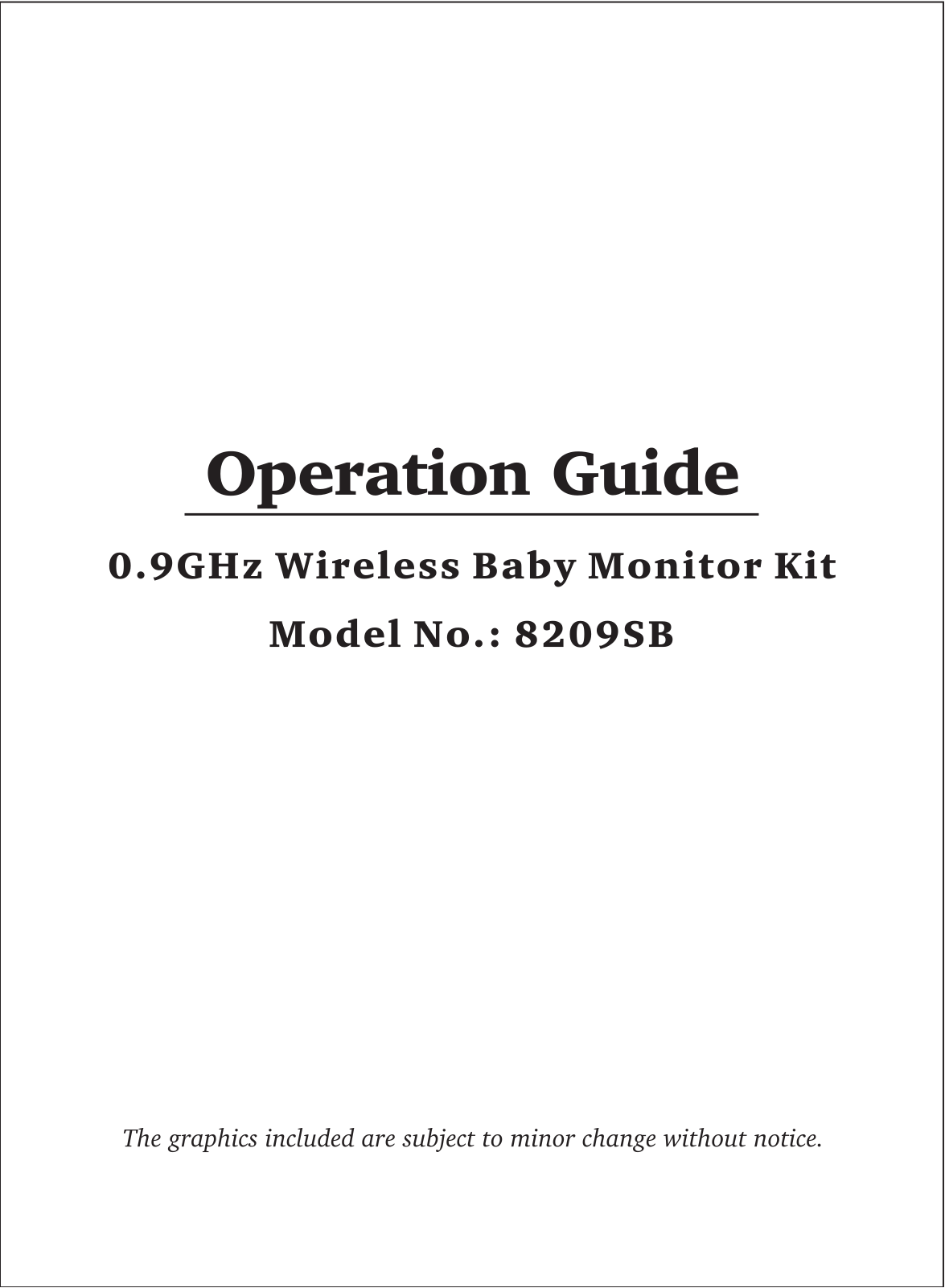 Gospell Smarthome Electronic GA8209 User Manual