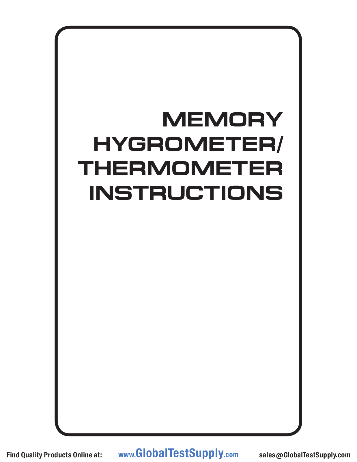 Traceable 37950-02 User manual - ManualMachine.com