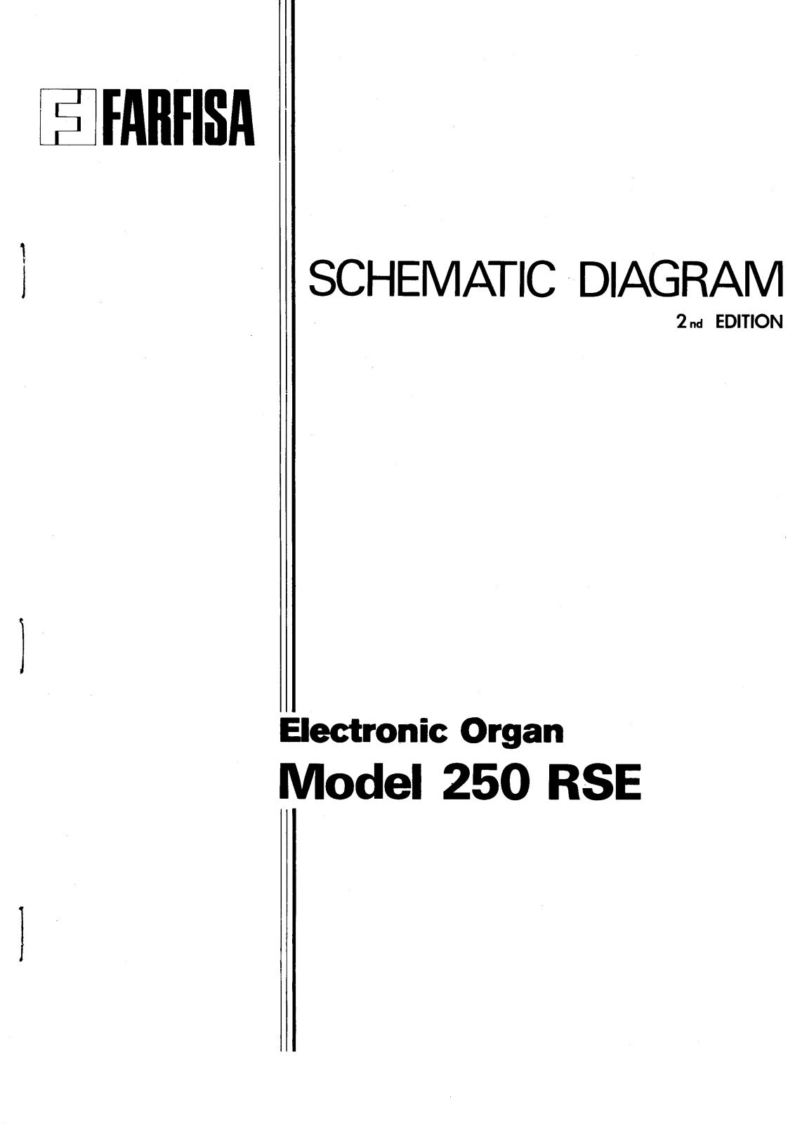 FARFISA 250 RSE SCHEMATIC