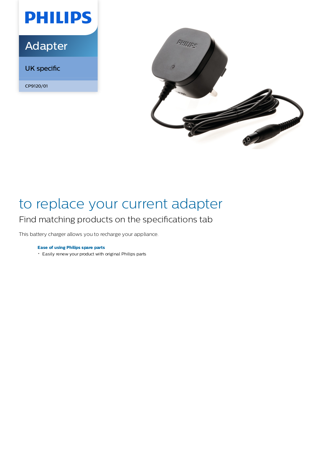 Philips CP9120/01 leaflet - ManualMachine.com