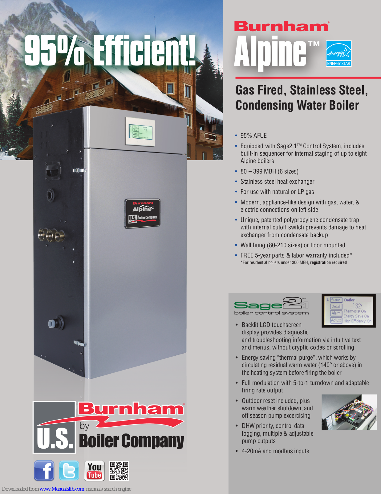 Burnham Alpine, ALP080B, ALP105B, ALP150B, ALP210B Information Sheet