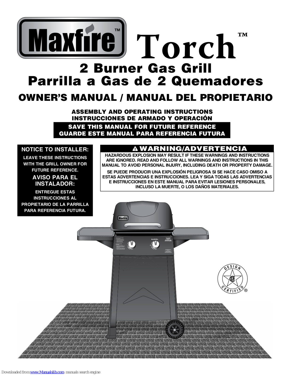 Maxfire Torch Owner's Manual