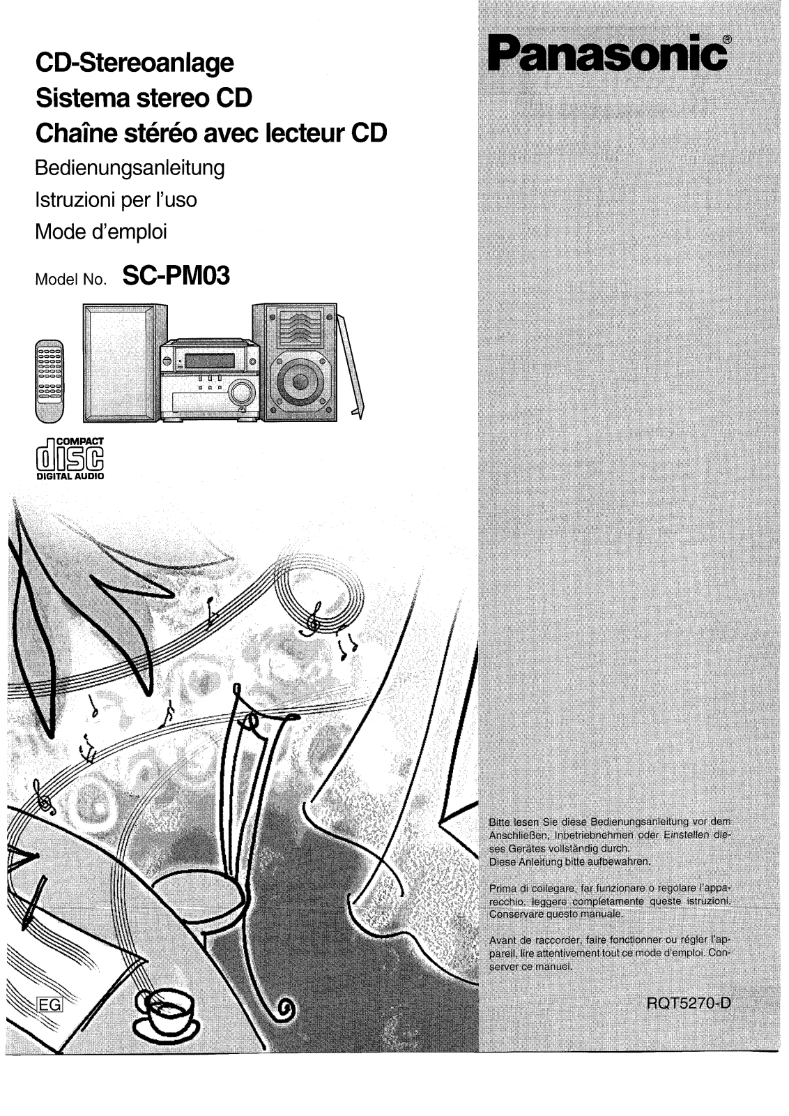 Panasonic SC-PM03 User Manual