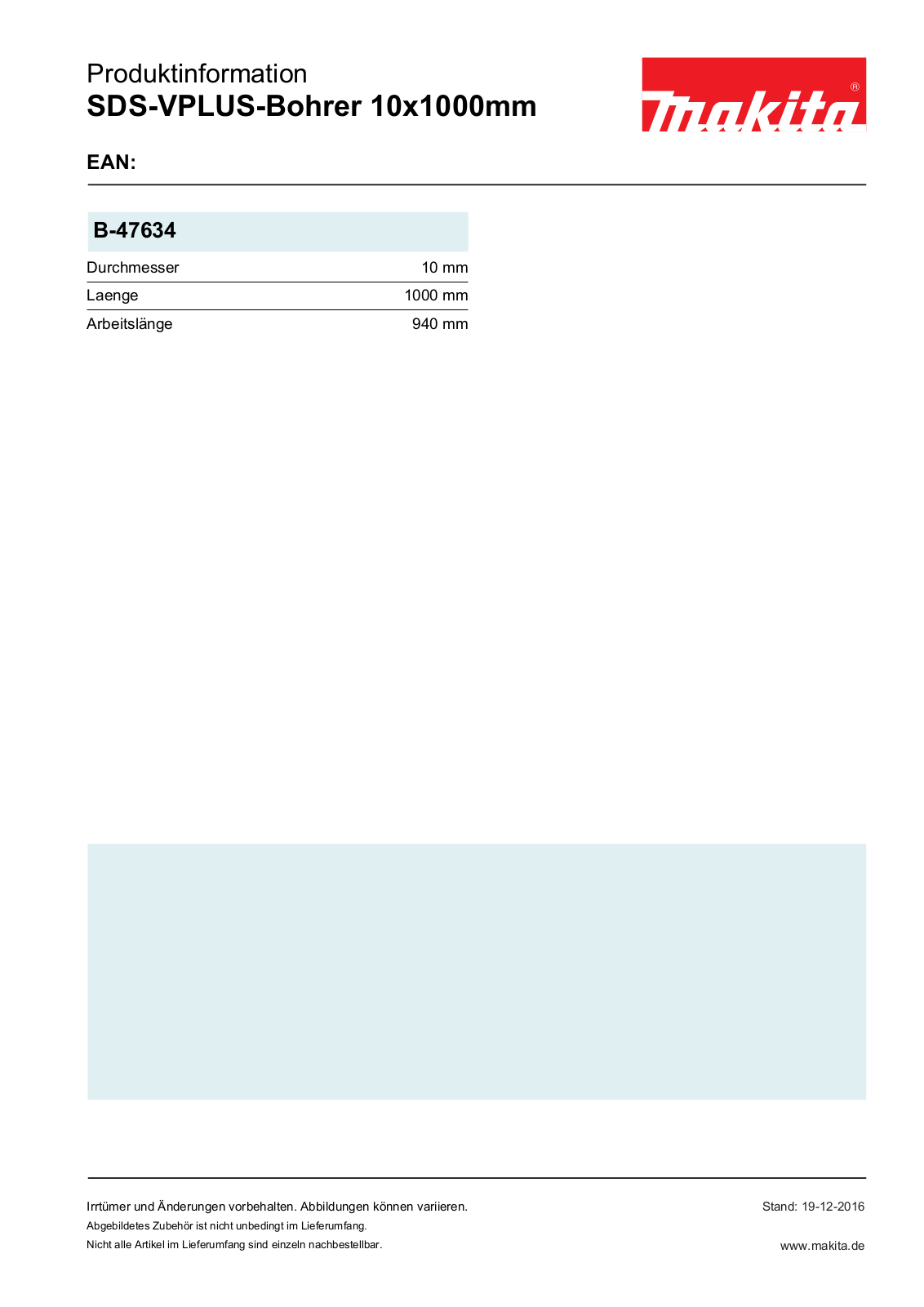 Makita B-47634 Service Manual