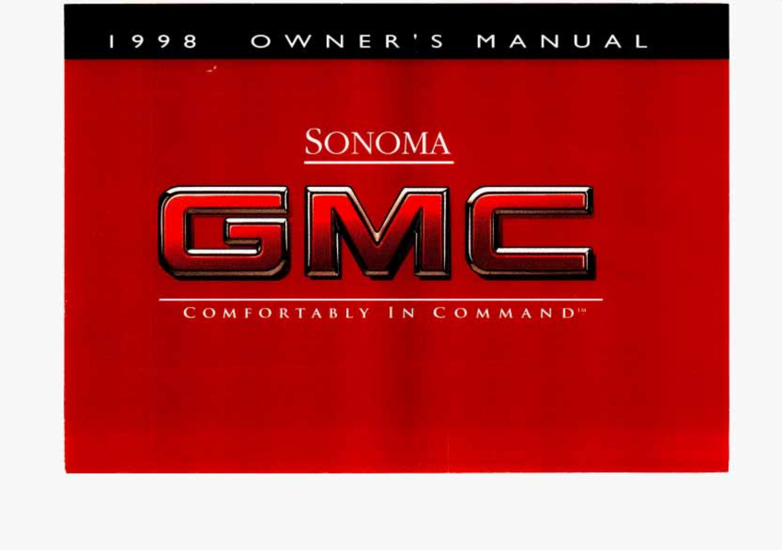 GMC SONOMA 1998 User Manual