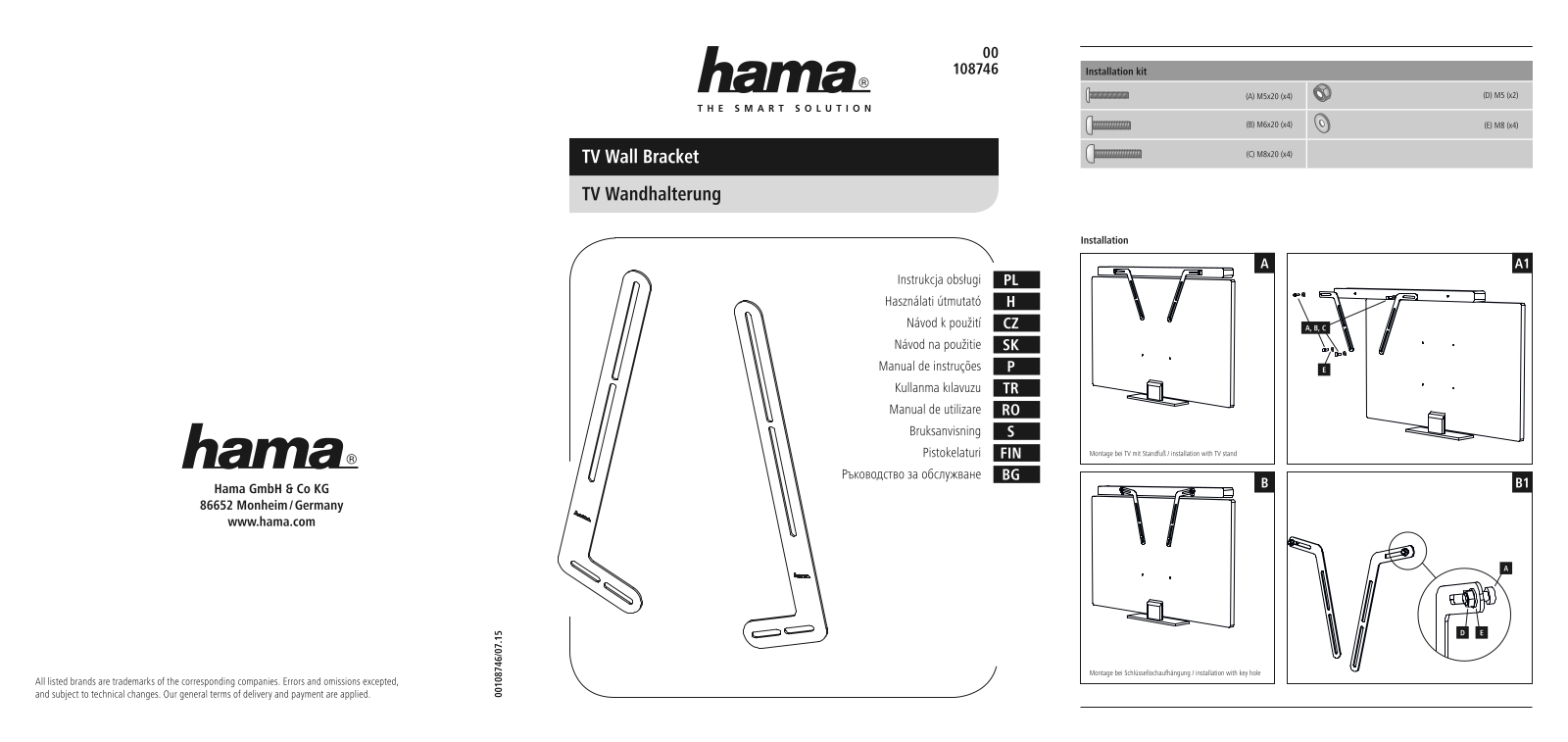 Hama 108746 User manual