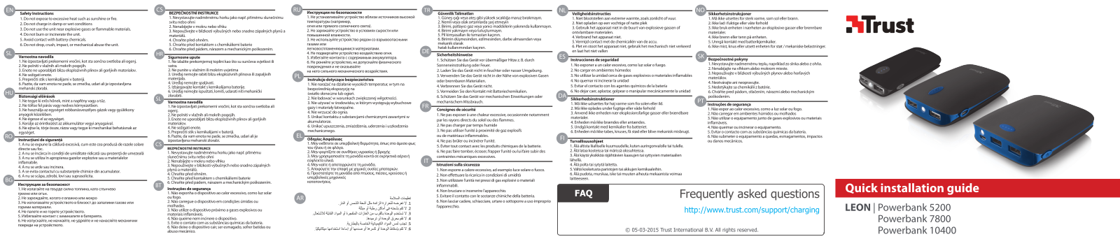 Trust 20616, 20615, 20381 User Manual