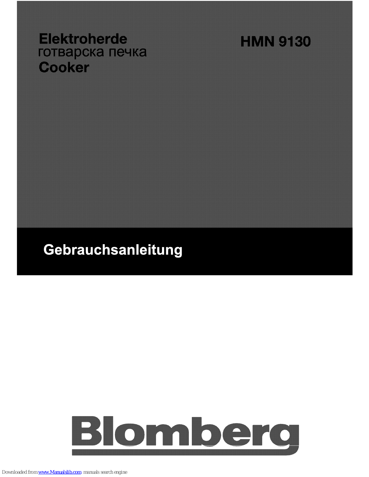 Blomberg HMN 9130 Owner's Manual