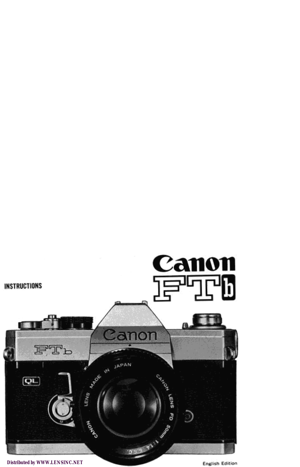 Canon FTb Instruction Manual