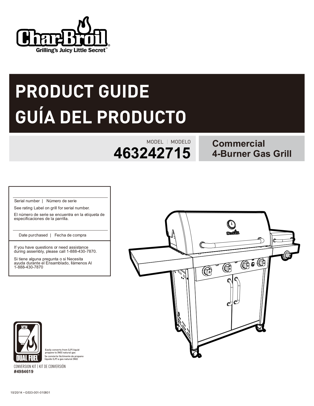 Charbroil 463242715 Owner's Manual