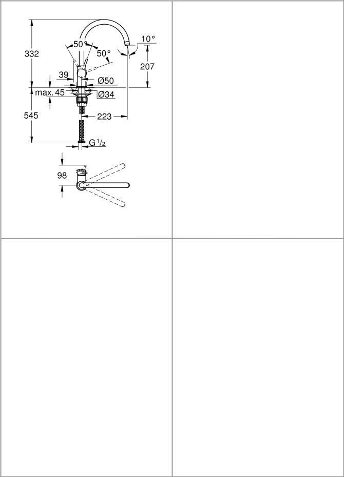 Grohe 31 230, 31 232, 31 233, 31 450, 31 231 Installation guide