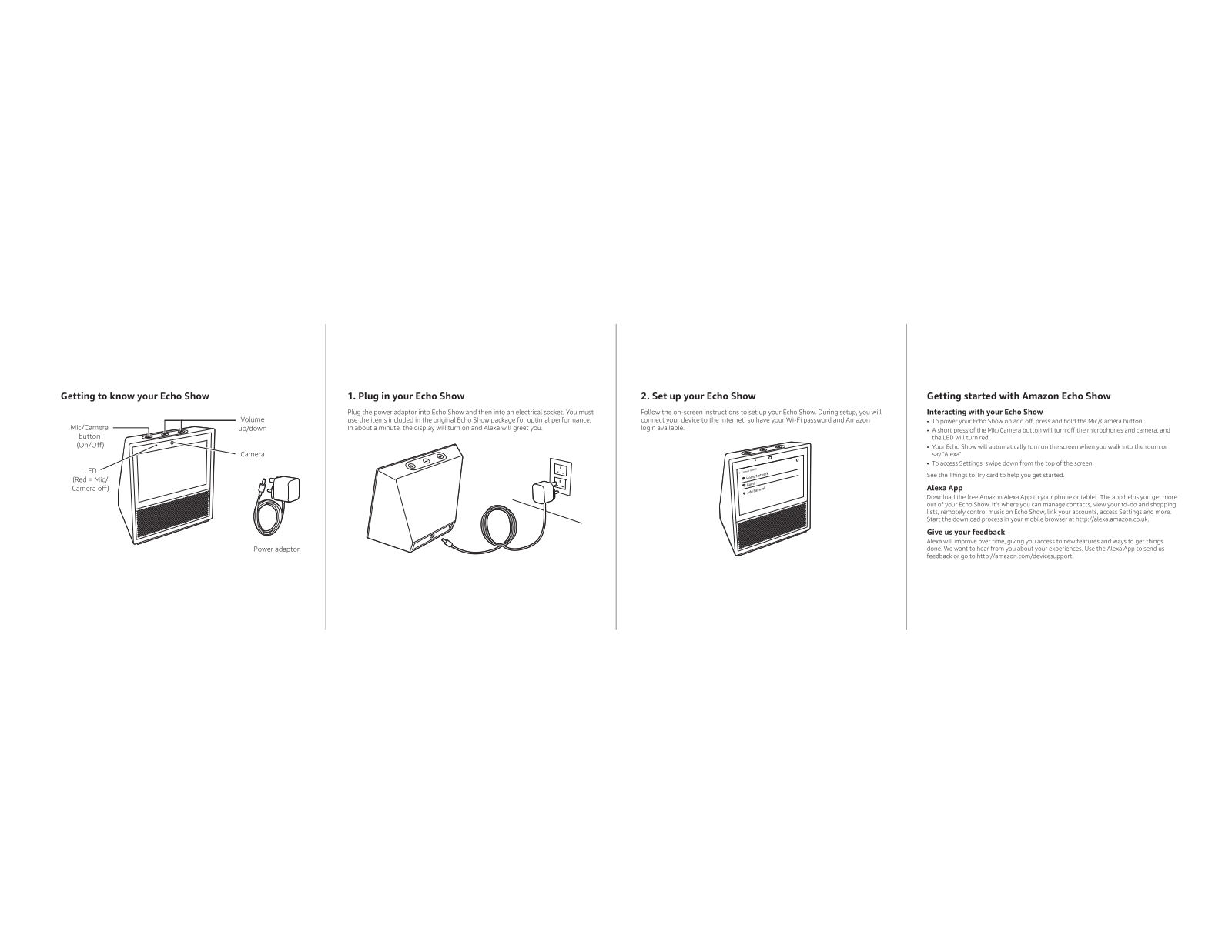 Amazon B01BLTQ4XU Quick Start Guide