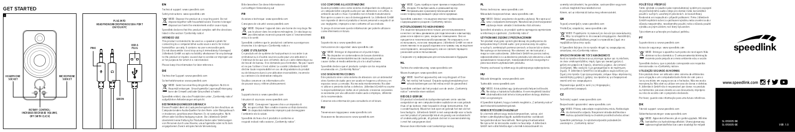 Speedlink SL-810005-BK User Manual